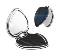 TRSGKSQP Compact Mirror The Blue Binary Matrix Pocket Travel Makeup Mirrors Double Sided 1x/2x Magnifying Foldable Mini Cosmetic Mirrors Portable Handheld Beauty Mirror for Women Girls Gift