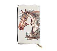 TRSGKSQP Cupid Arrow Love Horse Women's Wallets Ladies Credit Card Holder Slim Thin Leather Clutch Cell Phone Handbag for Women