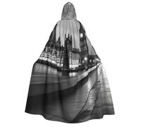 TRSGKSQP Houses of parliament Adults Hooded Cloak Halloween Cloak Long Hood Robe Cape Cosplay Costume