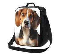 TRSGKSQP Insulated Lunch Bag for Women Men Lunchbox Cute Beagle Dog Reusable Lunch Box Leakproof Cooler Bag with Adjustable Shoulder Strap Lunch Tote Bags for Work, Travel,Outdoor