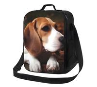 TRSGKSQP Insulated Lunch Bag for Women Men Lunchbox Cute Beagle Reusable Lunch Box Leakproof Cooler Bag with Adjustable Shoulder Strap Lunch Tote Bags for Work, Travel,Outdoor
