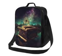 TRSGKSQP Insulated Lunch Bag for Women Men Lunchbox Dream Music Box Reusable Lunch Box Leakproof Cooler Bag with Adjustable Shoulder Strap Lunch Tote Bags for Work, Travel,Outdoor