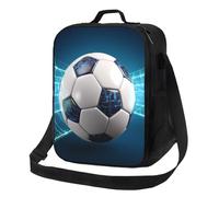 TRSGKSQP Insulated Lunch Bag for Women Men Lunchbox Soccer Sports Ball Reusable Lunch Box Leakproof Cooler Bag with Adjustable Shoulder Strap Lunch Tote Bags for Work, Travel,Outdoor