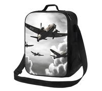 TRSGKSQP Insulated Lunch Bag for Women Men Lunchbox World War Reusable Lunch Box Leakproof Cooler Bag with Adjustable Shoulder Strap Lunch Tote Bags for Work, Travel,Outdoor