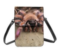TRSGKSQP Leather Small Crossbody Bags for Women Cell Phone Purse Cellphone Wallet Large Mexican Tarantula Cell Phone Bag