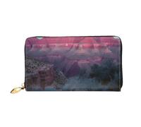 TRSGKSQP Leather Wallet for Women Men Bifold Wallet Ultra Slim Credit Card Holder Grand Canyon Ladies Clutch Purse