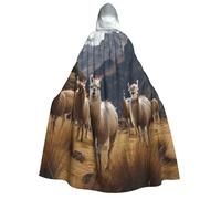 TRSGKSQP Llamas in the andes Adults Hooded Cloak Halloween Cloak Long Hood Robe Cape Cosplay Costume