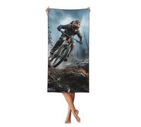 TRSGKSQP Microfiber Sand Free Beach Towel Thin Quick Dry Super Absorbent Large Lightweight Towels Ultra Soft Bath Towels Mountain Bike Tournament Compact Gym Towel for Adult Travel Camping Gift