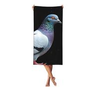 TRSGKSQP Microfiber Sand Free Beach Towel Thin Quick Dry Super Absorbent Large Lightweight Towels Ultra Soft Bath Towels Pigeon Compact Gym Towel for Adult Travel Camping Gift