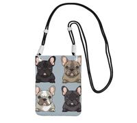 TRSGKSQP Small Crossbody Bags for Women Cell Phone Purse Mini Cellphone Wallet french bulldog Cell Phone Bag