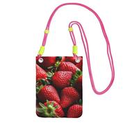 TRSGKSQP Small Crossbody Bags for Women Cell Phone Purse Mini Cellphone Wallet Fresh Strawberries Cell Phone Bag