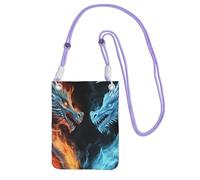 TRSGKSQP Small Crossbody Bags for Women Cell Phone Purse Mini Cellphone Wallet Ice and Fire Dragons Cell Phone Bag
