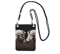 TRSGKSQP Small Crossbody Bags for Women Cell Phone Purse Mini Cellphone Wallet Little White Bulldog Cell Phone Bag