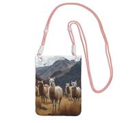 TRSGKSQP Small Crossbody Bags for Women Cell Phone Purse Mini Cellphone Wallet Llamas in the andes Cell Phone Bag