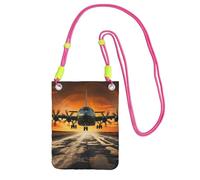 TRSGKSQP Small Crossbody Bags for Women Cell Phone Purse Mini Cellphone Wallet Plane Landing on Runways Cell Phone Bag