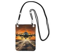 TRSGKSQP Small Crossbody Bags for Women Cell Phone Purse Mini Cellphone Wallet Plane Landing on Runways Cell Phone Bag