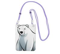 TRSGKSQP Small Crossbody Bags for Women Cell Phone Purse Mini Cellphone Wallet Polar Bear Cell Phone Bag