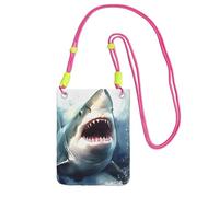 TRSGKSQP Small Crossbody Bags for Women Cell Phone Purse Mini Cellphone Wallet Shark in the Sea Cell Phone Bag