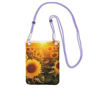 TRSGKSQP Small Crossbody Bags for Women Cell Phone Purse Mini Cellphone Wallet Sunshine Sunflower Field Cell Phone Bag