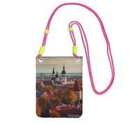 TRSGKSQP Small Crossbody Bags for Women Cell Phone Purse Mini Cellphone Wallet Tallinn Estonia Cityscape Cell Phone Bag