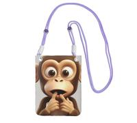 TRSGKSQP Small Crossbody Bags for Women Cell Phone Purse Mini Cellphone Wallet The silent monkey Cell Phone Bag