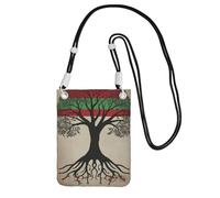 TRSGKSQP Small Crossbody Bags for Women Cell Phone Purse Mini Cellphone Wallet Tree Palestinian Flag Cell Phone Bag