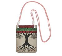 TRSGKSQP Small Crossbody Bags for Women Cell Phone Purse Mini Cellphone Wallet Tree Palestinian Flag Cell Phone Bag