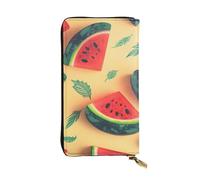 TRSGKSQP Summer Watermelon Women's Wallets Ladies Credit Card Holder Slim Thin Leather Clutch Cell Phone Handbag for Women