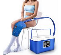 TRTDYFKH 9 Quart Ice Therapy Machine, Cold Therapy Machine With Cold Compress Pad, Adjustable Flow Rate, 12H Continuous Use, Relieve Pain Swelling, Anti-inflammatory
