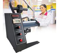 TRTDYFKH Automatic Label Dispenser,Label Peeling Machine,Electric Label Dispenser Machine,Speed Length Adjustable,Counting Function