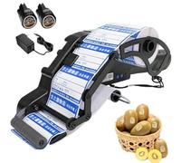 TRTDYFKH Electric Label Applicator, Fully Automatic Product Labeling Machine, Cordless Handheld Peelable Sticker Dispenser,for Factory(80mm)