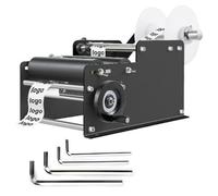 TRTDYFKH Hand Label Applicator Standard Round PET Plastic Glass Metal Bottle Labeler Packing Machine For Foodstuff(Black)