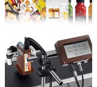 TRTDYFKH Industrial Inkjet Printer,Automatic Coding Machine For Production Line,Online,Date 12.7mm/25.4mm,Intelligent Variable Data,Barcode(25.4mm)