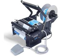 TRTDYFKH Manual Label Applicator For Food Round Bottle Labeling Machine Semi Automatic - Adjustable Labeler For Plastic, Glass Bottles, Jars