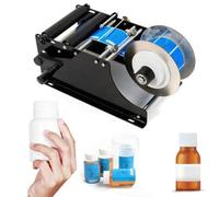 TRTDYFKH Manual Labeling Machine, 30 Times/Minute Label Applicator Round Bottle Sticker Label Machine, Labeler For Cans, Plastic