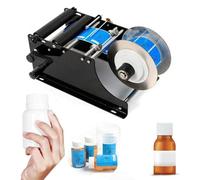 TRTDYFKH Manual Labeling Machine, 30 Times/Minute Label Applicator Round Bottle Sticker Label Machine, Labeler For Cans, Plastic