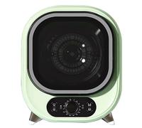 TRTDYFKH Portable Condenser Tumble Dryer 0-200 Minutes Hot Cold Air 3D Drying 5kg Vented Tumble Dryer 35dB Silent Perfect For Counter Top Or Wall Mounted Use(Green)