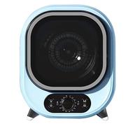 TRTDYFKH Portable Condenser Tumble Dryer 0-200 Minutes Hot Cold Air 3D Drying 5kg Vented Tumble Dryer 35dB Silent Perfect For Counter Top Or Wall Mounted Use(Blue)