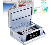 TRTDYFKH Portable Insulin Refrigerator Medicine Organizer Case Cooler Large Capacity Medical Cooling Box With Temp Display Emergency Insulin Travel Case(1*Battery)