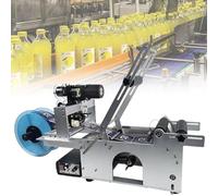 TRTDYFKH Round Bottle Labeling Machine, 20-40pcs/min Paper Plastic Jar Pot Labelling Device Sticking Cosmetic Cans Jug Semi Automatic