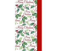 TRTO 1 X Pack 8 Sheets Christmas Tissue Paper HOHO Holly Tartan Stag Gift Wrapping Useful for Xmas Party wih Attractive Looks