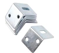 TRTO 10Pcs Large WORKTOP Right Angle Steel Brackets L Shape Kitchen Fixing 28x25mm
