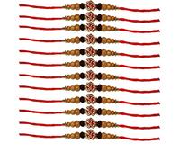 TRTO 12Pcs AumG OMji Rakhi Thread Raksha Bandhan Hindu Festival Wrist with Attractive Looks