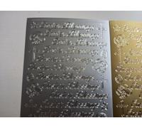 TRTO 1Pcs Gold Color Easter Blessings 7mm & 8mm with Eggs Crosses Peel Off Stickers Card Making Easy to Use and Useful for Decorations