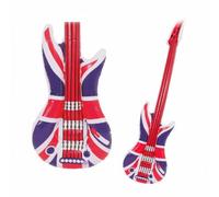 TRTO 1Pcs Inflatable Union Jack Guitar - British Rock & Roll Prize Prop Blow Up Party Pool Useful for Fun Party Beach Pools