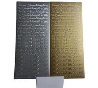 TRTO 1x Silver Peel-Off Stickers for Grandson & Granddaughter Dear Special - Cute, Durable, and Versatile