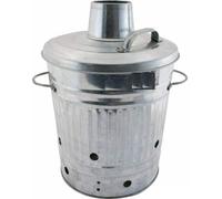 TRTO 20 Litre incinerator galvanised Metal Garden Waste Rubbish Wood fire bin Burner