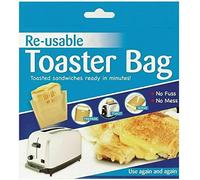 TRTO 2Pcs Toaster Bag Reusable Toaster Toastie Sandwich Toast Bags Pockets Toasty Toastabags