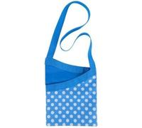 TRTO 33x27cm Peg Bag Over The Shoulder Polka Dot Blue Laundry Holder