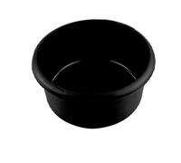 TRTO 34cm Plastic Large Round Bowl Washing Up Basin Sink Kitchen Easy To Use (Black Color)